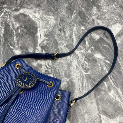 Valentino Garavani Shoulder Bag Purse Logo Blue Authentic