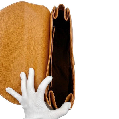 Valentino Hand Shoulder Bag Tote Purse 2way Leather Brown Authentic