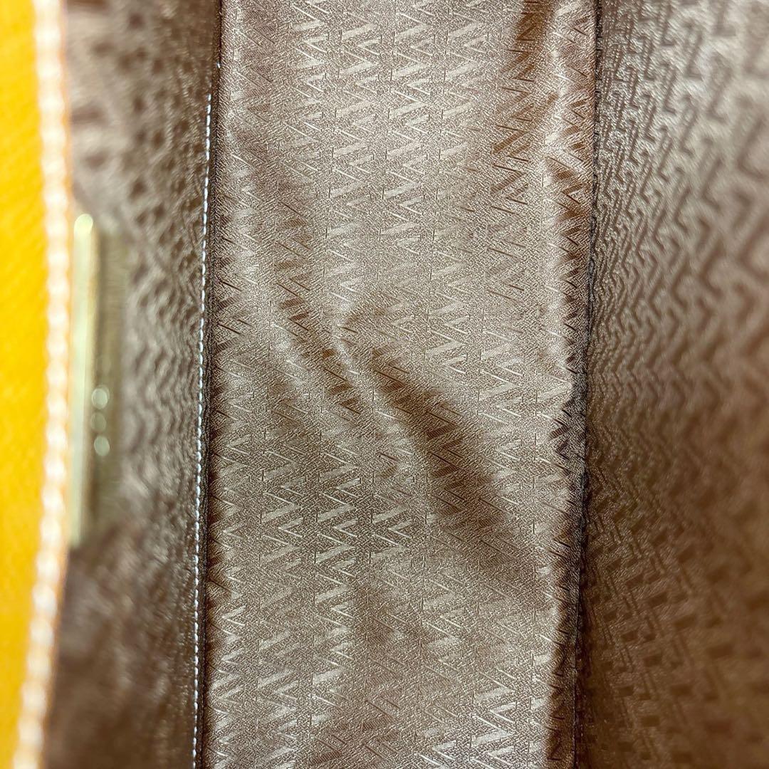 Valentino Hand Shoulder Bag Tote Purse 2way Leather Brown Authentic