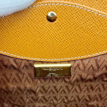 Valentino Hand Shoulder Bag Tote Purse 2way Leather Brown Authentic