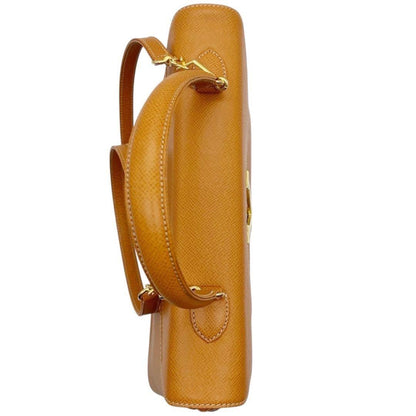 Valentino Hand Shoulder Bag Tote Purse 2way Leather Brown Authentic