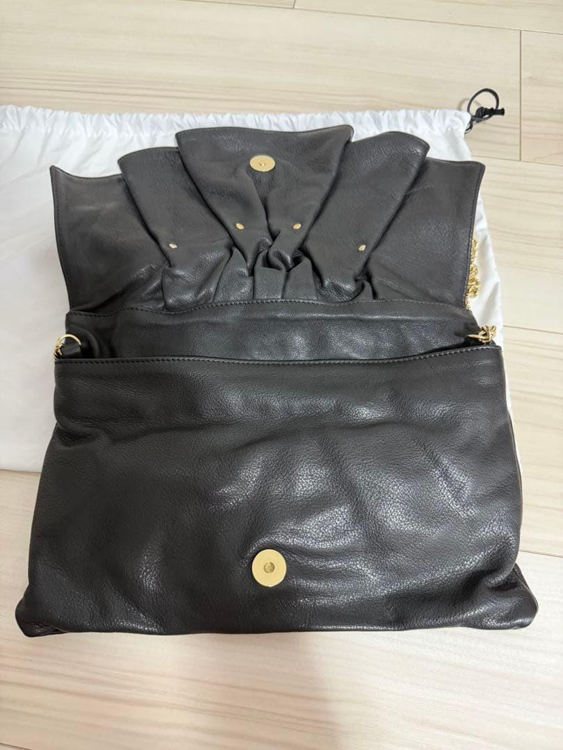 Red Valentino Shoulder Bag Purse Ribbon Black Authentic