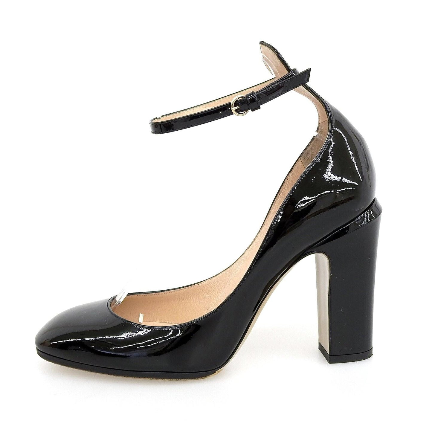 Valentino Garavani Shoes Pumps Heel EU 38 US 8 Patent Leather Black Authentic