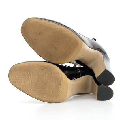 Valentino Garavani Shoes Pumps Heel EU 38 US 8 Patent Leather Black Authentic