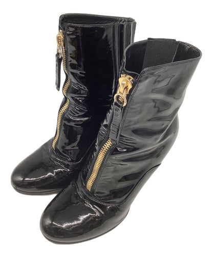 Valentino Short Boots Shoes EU 37 US 7 Black Authentic