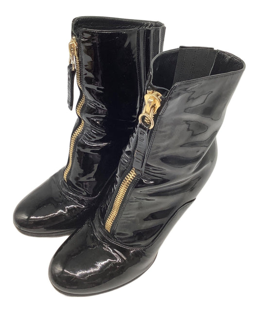 Valentino Short Boots Shoes EU 37 US 7 Black Authentic