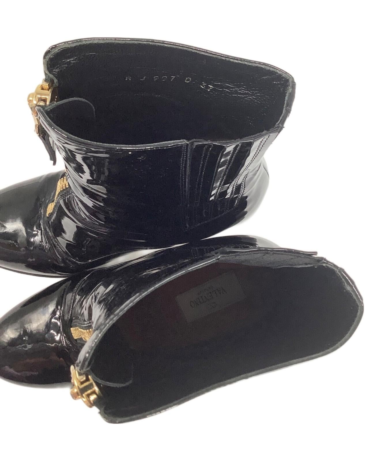 Valentino Short Boots Shoes EU 37 US 7 Black Authentic