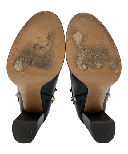 Valentino Garavani Boots Shoes Studs EU 37.5 US 7.5 Black Authentic