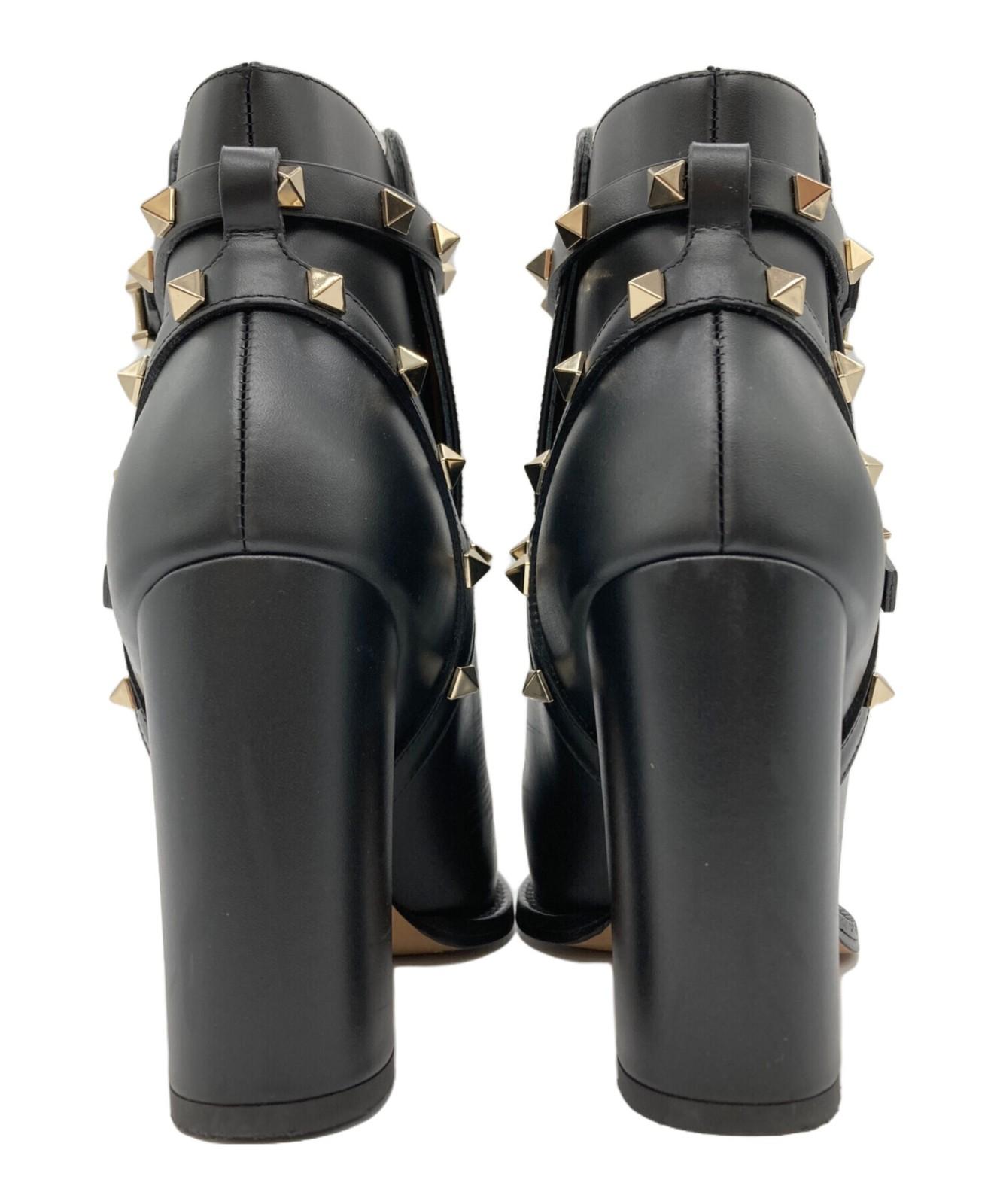 Valentino Garavani Boots Shoes Studs EU 37.5 US 7.5 Black Authentic