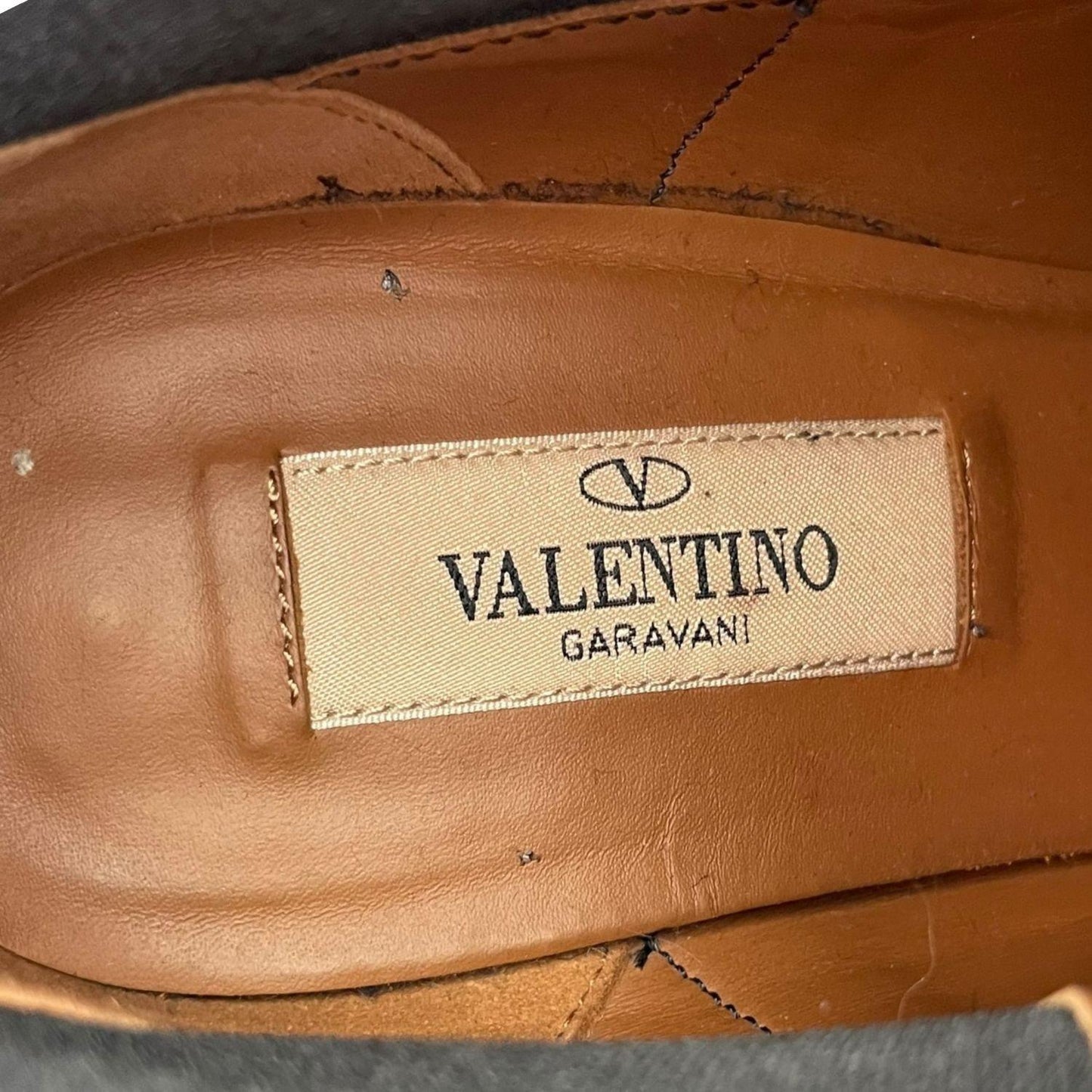 Valentino Short Boots Shoes Studs EU 36.0 US 6.0 Black Authentic