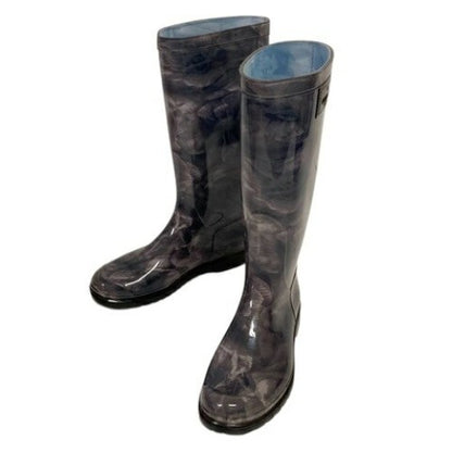 Valentino Garavani Rain Boots Shoes EU 36.0 US 6.0 Black Gray Authentic