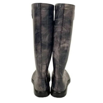 Valentino Garavani Rain Boots Shoes EU 36.0 US 6.0 Black Gray Authentic