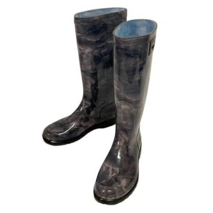 Valentino Garavani Rain Boots Shoes EU 36.0 US 6.0 Black Gray Authentic