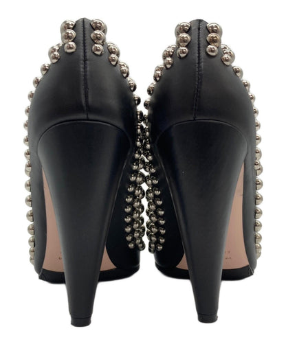 Red Valentino Shoes Pumps Heel EU 37 US 7 Black Authentic