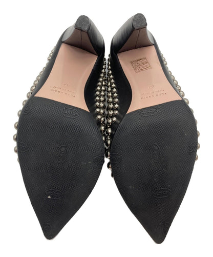 Red Valentino Shoes Pumps Heel EU 37 US 7 Black Authentic