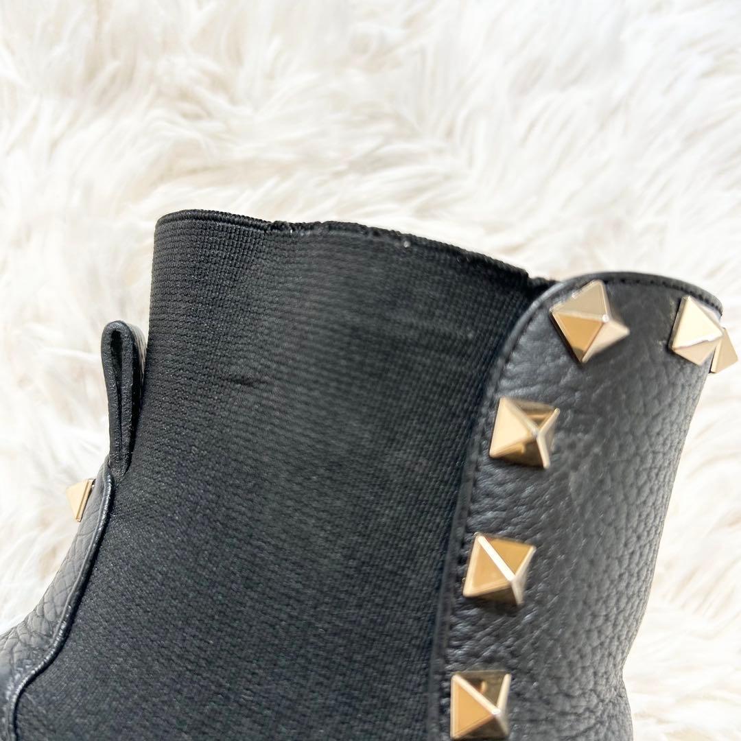 Valentino Garavani Boots Shoes Rockstuds EU 36.0 US 6.0 Black Authentic