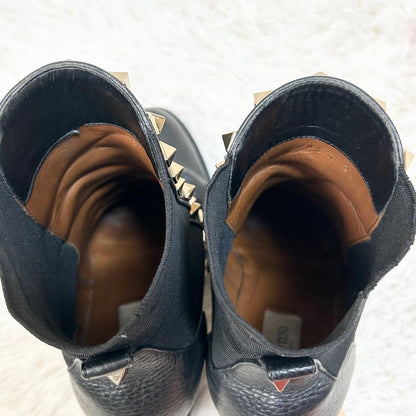 Valentino Garavani Boots Shoes Rockstuds EU 36.0 US 6.0 Black Authentic