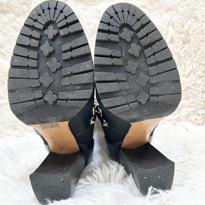 Valentino Garavani Boots Shoes Rockstuds EU 36.0 US 6.0 Black Authentic