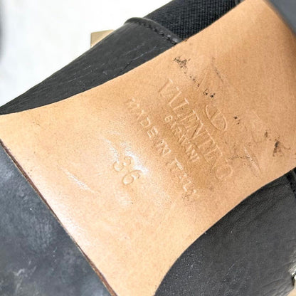 Valentino Garavani Boots Shoes Rockstuds EU 36.0 US 6.0 Black Authentic