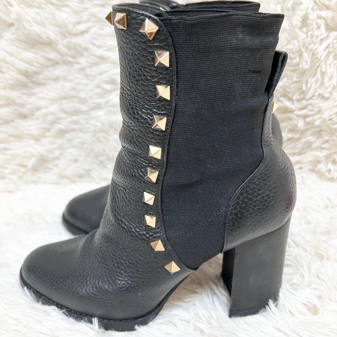 Valentino Garavani Boots Shoes Rockstuds EU 36.0 US 6.0 Black Authentic
