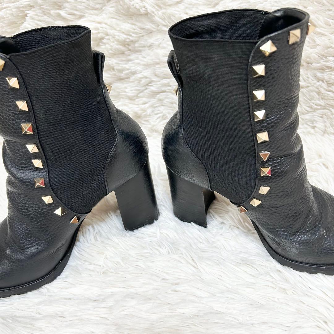 Valentino Garavani Boots Shoes Rockstuds EU 36.0 US 6.0 Black Authentic