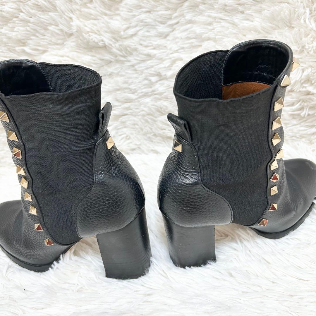 Valentino Garavani Boots Shoes Rockstuds EU 36.0 US 6.0 Black Authentic