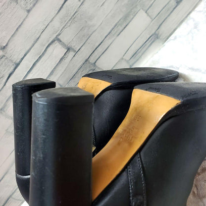 Valentino Garavani Boots Shoes Studs EU 35.5 US 5.5 Leather Black Authentic