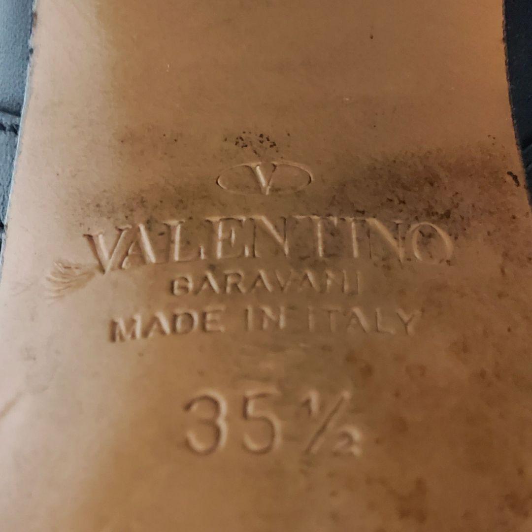 Valentino Garavani Boots Shoes Studs EU 35.5 US 5.5 Leather Black Authentic