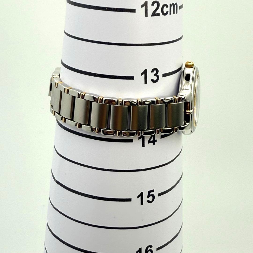 Saint Laurent Quartz Watch Wristwatch YSL Cassandra Silver Navy Women's Auth