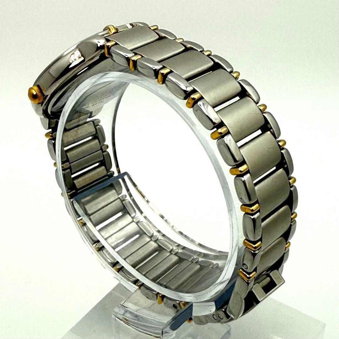 Saint Laurent Quartz Watch Wristwatch YSL Cassandra Silver Navy Women's Auth