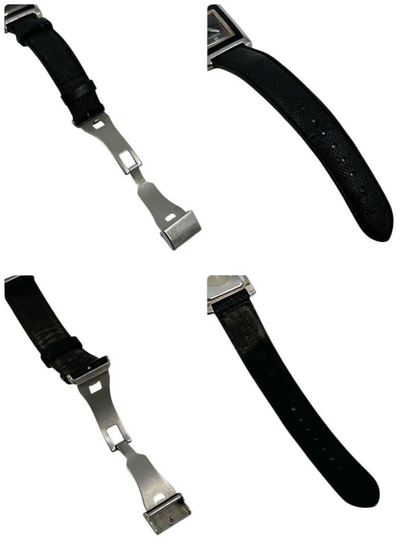 Saint Laurent Quartz Watch Wristwatch Logo Black Women's Authentic