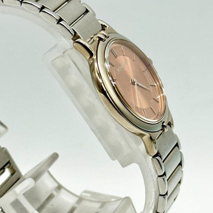 Saint Laurent 2200-H19977 Watch Wristwatch Logo Beige Women's Authentic