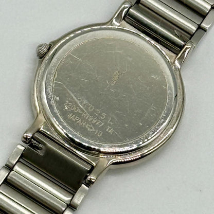 Saint Laurent 2200-H19977 Watch Wristwatch Logo Beige Women's Authentic