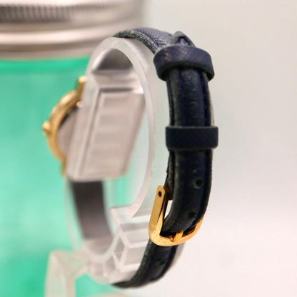 Saint Laurent Quartz Watch Wristwatch YSL Cassandra White Navy Women's Auth