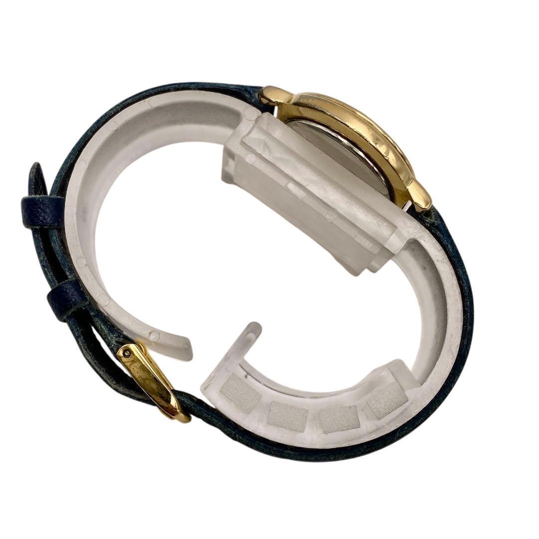 Saint Laurent Quartz Watch Wristwatch YSL Cassandra White Navy Women's Auth