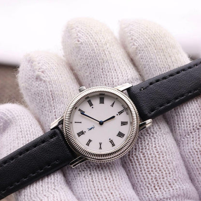 Saint Laurent Quartz Watch Wristwatch YSL Cassandra White Silver Women's Auth