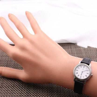 Saint Laurent Quartz Watch Wristwatch YSL Cassandra White Silver Women's Auth