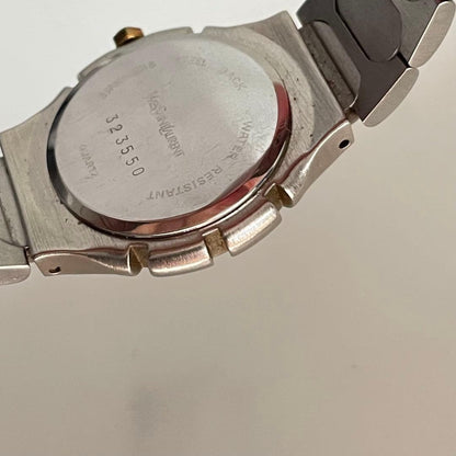 Saint Laurent Quartz Watch Wristwatch YSL Cassandra Black Gold Women's Auth