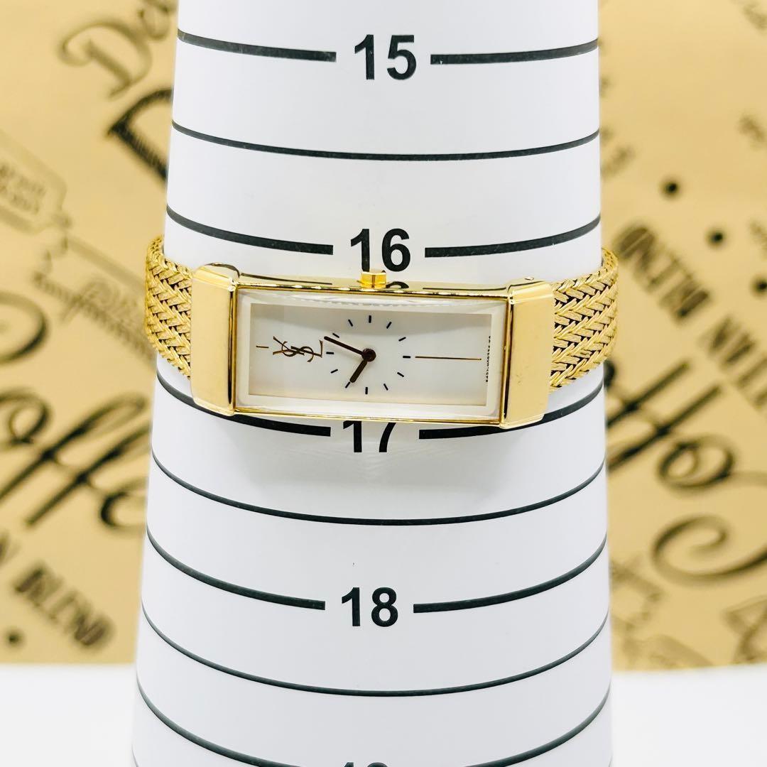 Saint Laurent Quartz Watch Wristwatch YSL Cassandra Gold Women's Authentic