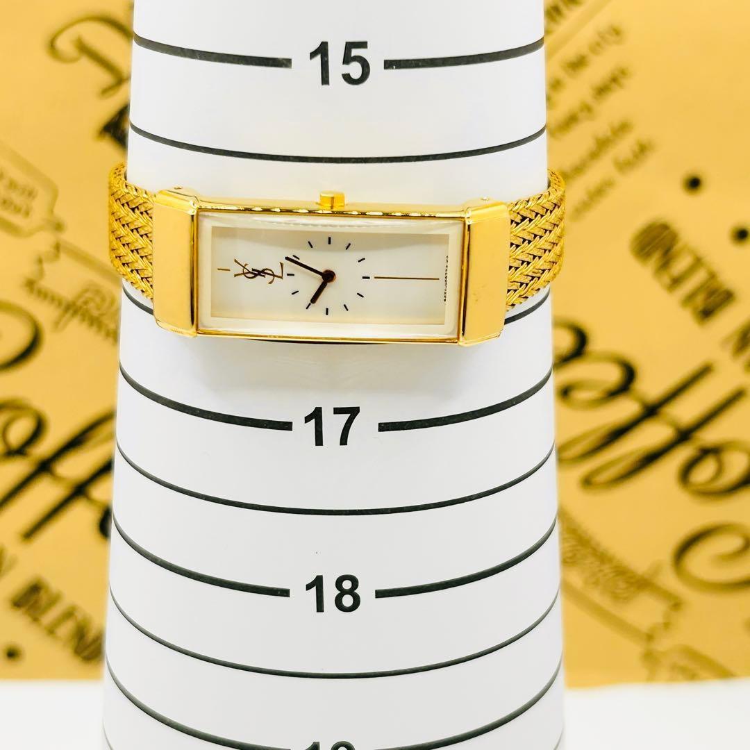 Saint Laurent Quartz Watch Wristwatch YSL Cassandra Gold Women's Authentic