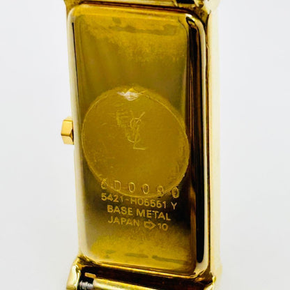 Saint Laurent Quartz Watch Wristwatch YSL Cassandra Gold Women's Authentic