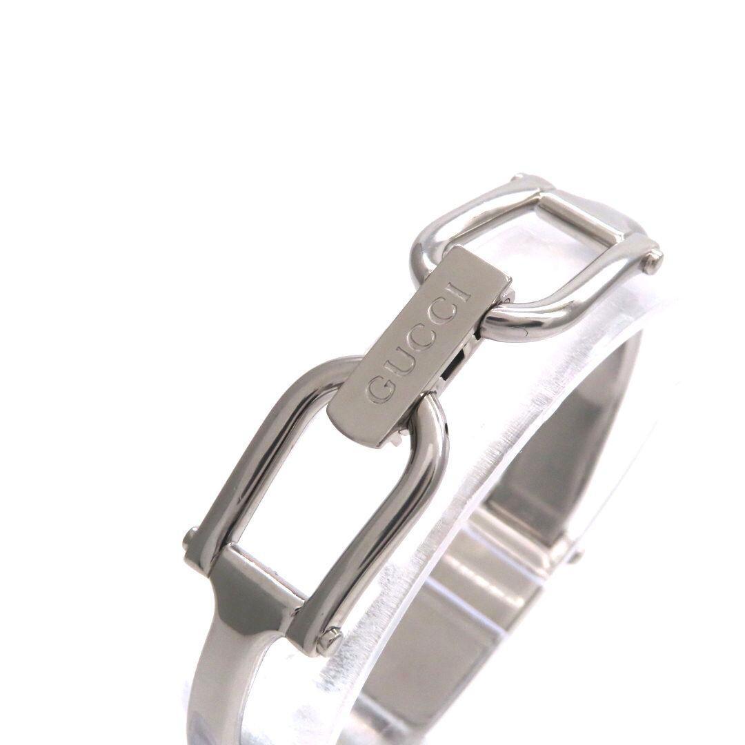 GUCCI 1500L Quartz Watch Wristwatch GG Silver Women's Authentic