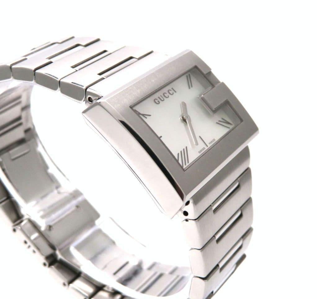 GUCCI 100L Quartz Watch Wristwatch Silver Women's Authentic