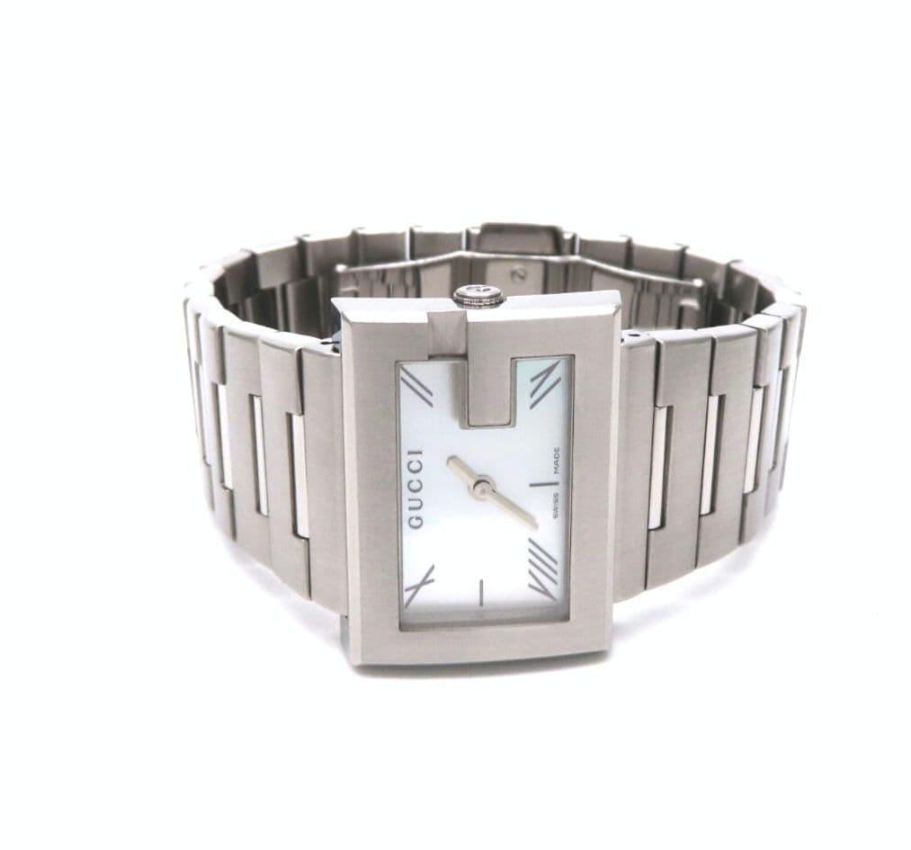 GUCCI 100L Quartz Watch Wristwatch Silver Women's Authentic