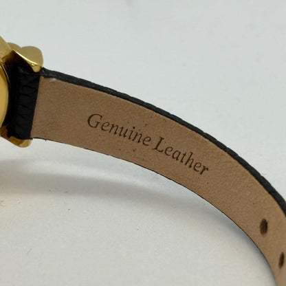 GUCCI 5300L Quartz Watch Wristwatch Gold Black Women's Authentic