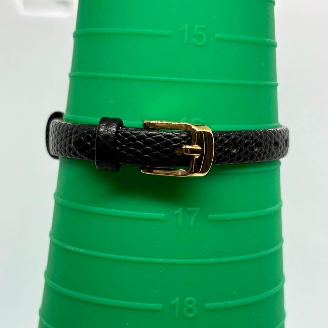 GUCCI 5300L Quartz Watch Wristwatch Gold Black Women's Authentic