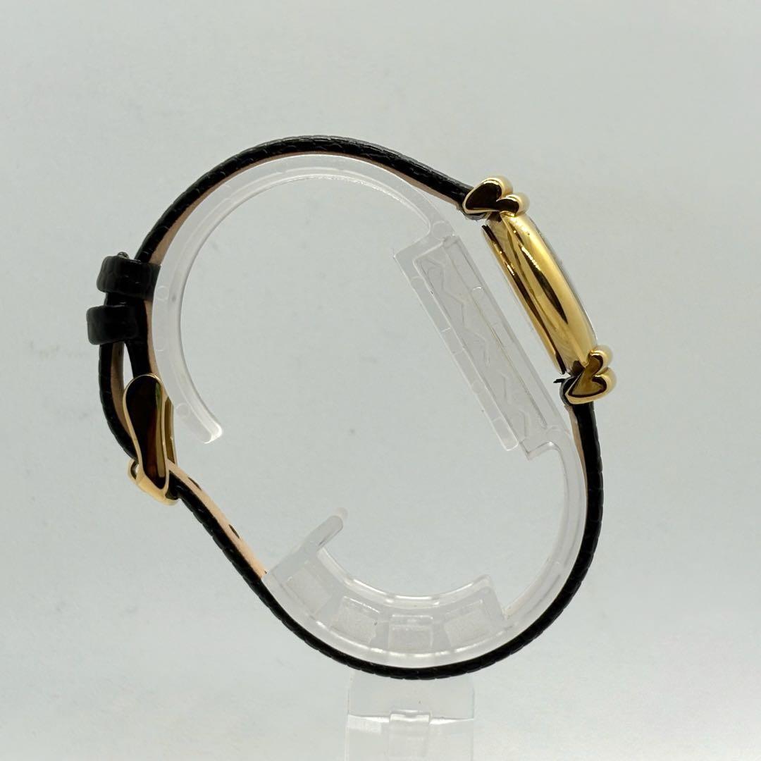 GUCCI 5300L Quartz Watch Wristwatch Gold Black Women's Authentic