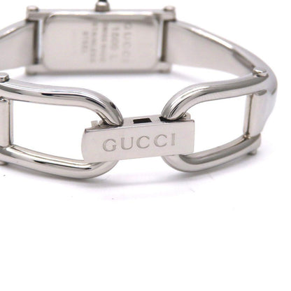 GUCCI 1500L Quartz Watch Wristwatch Pink Silver Women's Authentic