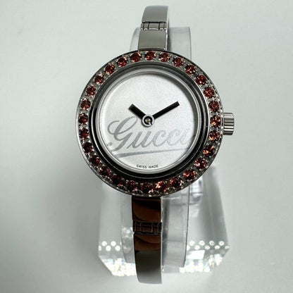 GUCCI Quartz Watch Wristwatch White Women's Authentic