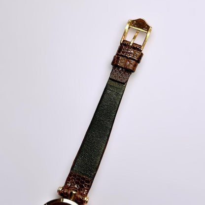 GUCCI Quartz Watch Wristwatch White Brown Women's Authentic